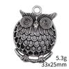 Big Owl Pendant Wings Charms For Forest Bird Theme DIY Bracelet Necklace Jewelry Making Supplies For