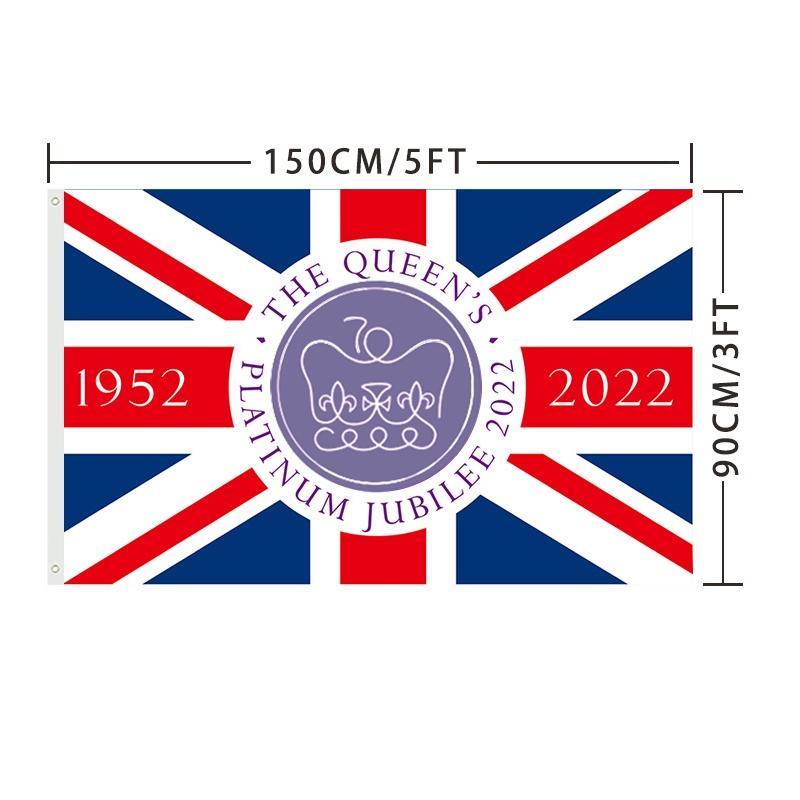 Union Jack Platinjubiläumsflagge für Britische Nationaltagsdekoration