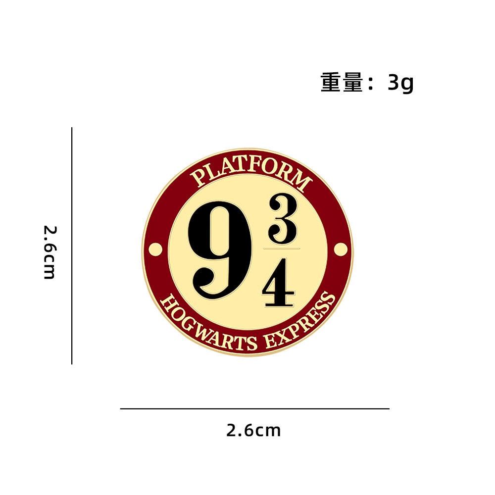 Harry Potter Peripheral Hedwig Owl Badge Sorting Hat Brooch Golden Snitch Student Bag Ornament