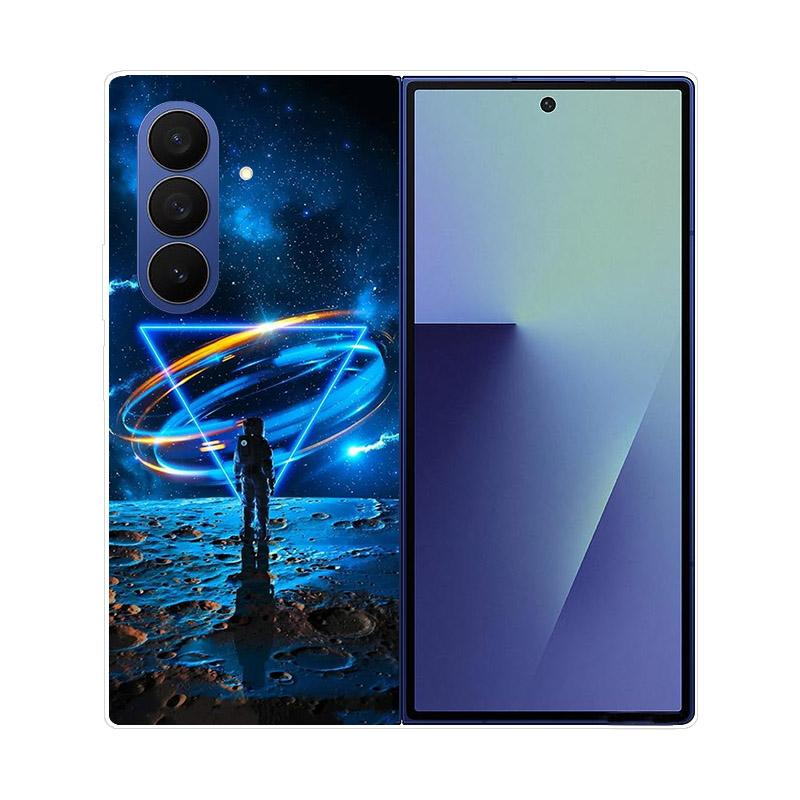 For Samsung Galaxy Z Fold 7 5G Phone Case Cover Transparent Back Protective Shell Coque For Samsung Z Fold7 Clear Hard PC Fundas