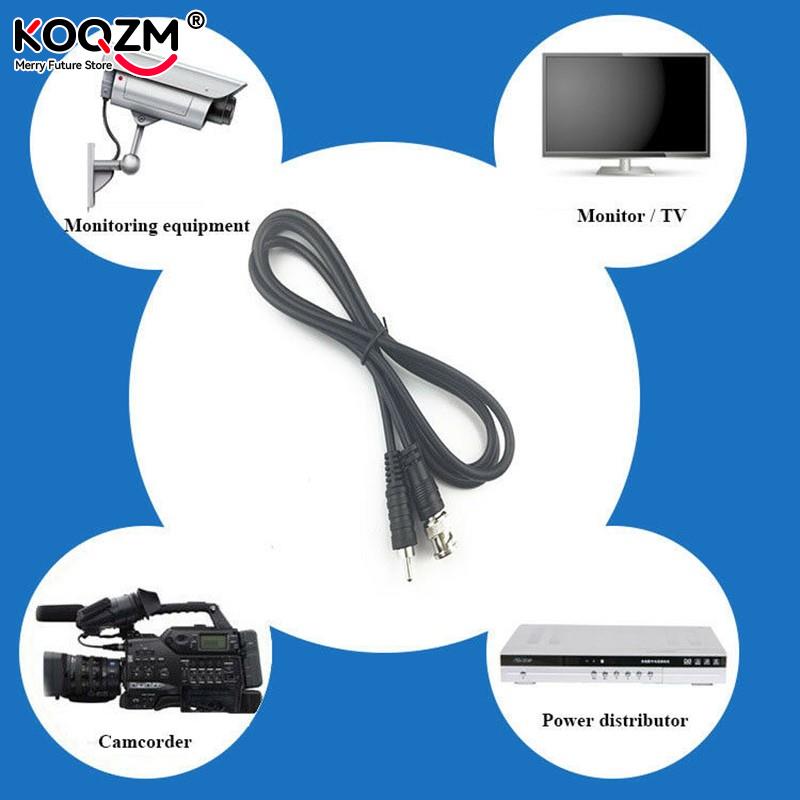1M/3ft BNC Male To RCA Male Jack Coaxial Cable Connector Video Adapter for CCTV Camera System Camera Accessories