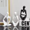 Nordic Resin Creative Sculpture - Left & Right Dual-Face Home & Living Room Entrance Table Decor (Mini Luxury Ornament)