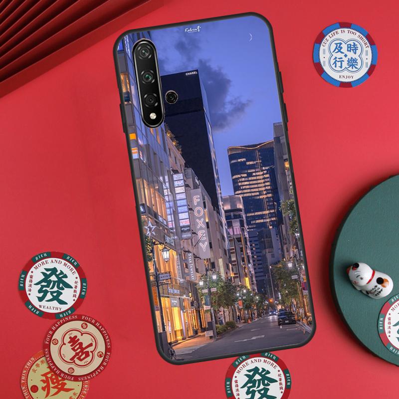 Manga Anime Street For Huawei Nova Y73 Y72 Y90 Y70 Y60 Y91 Y61 12s 12i 11i 8i 9 10 SE P40 Lite P60 P30 Pro Case