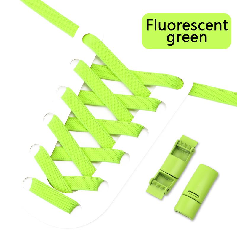 Colorful Magnetic Lock Shoelaces without ties Elastic Laces Sneakers No Tie Shoe laces Kids Adult Wide Shoelace Shoe Accessories