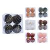 6cm Christmas Balls Set Flocking Xmas Tree Pendants Christmas Spheres Pendant  Party Favors