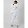 Comfrt Solid Color Embroidery Fleece Oversize Couple Hoodie Casual Loose Sweatpants Set