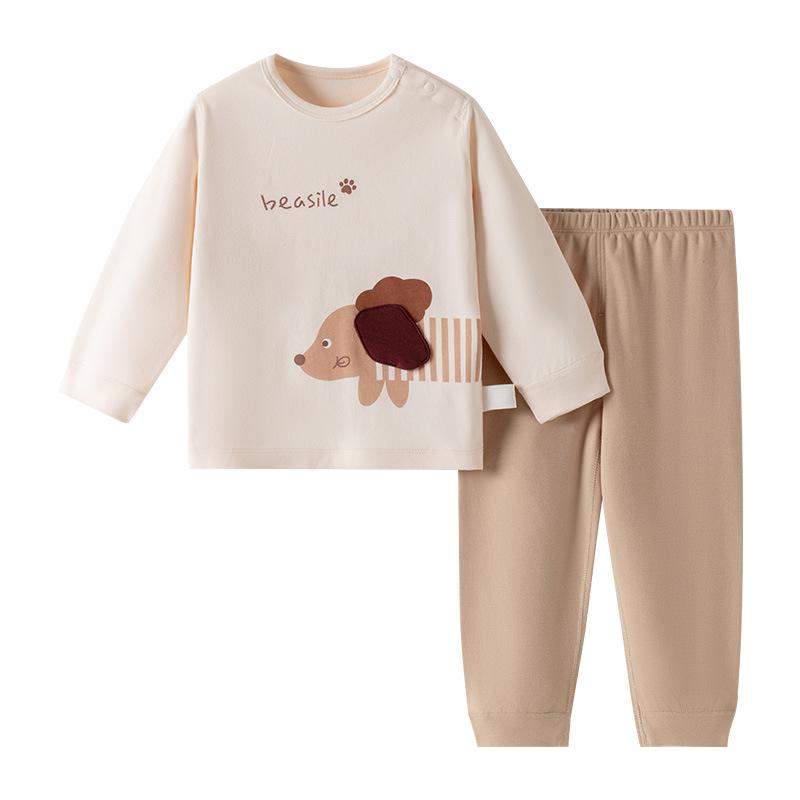 Baby Pure Cotton Two-Piece Underwear Set for Spring and Autumn