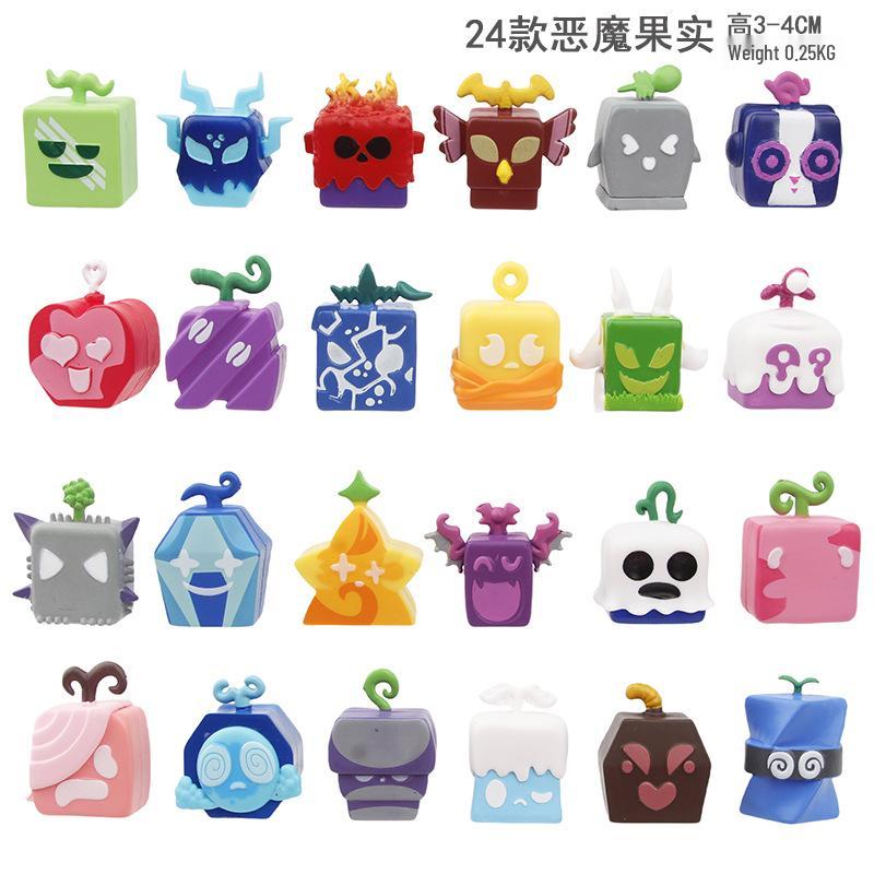 24 Styles Brook’s Devil Fruit Figurines - Game Merchandise Toys & Ornaments for Desktop or Car