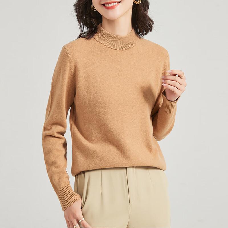 Damski sweter z golfem Jinjuan, 100% wełna merynosów