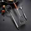 Inicio Triturador de patatas de acero inoxidable Triturador manual de alimentos Prensador de ajo suave Prensador de calabaza Utensilios de cocina Utensilios para el hogar