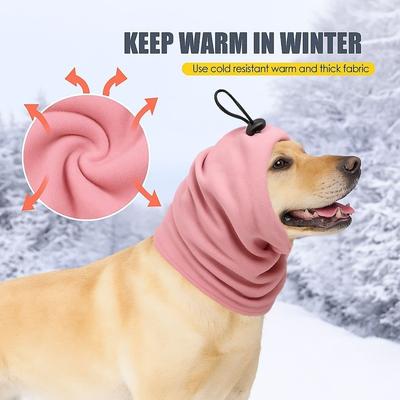 Headwear Dog Scarf Cold-Proof Design Polyester Noise Reduction Scarf Noise Cancelling Stress Reduction Pet Noise Reduction