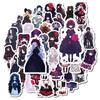 50 2D Dark Goth Lolita Lolita Cartoon Graffiti Stickers Rose Girl Gothic Style Stickers