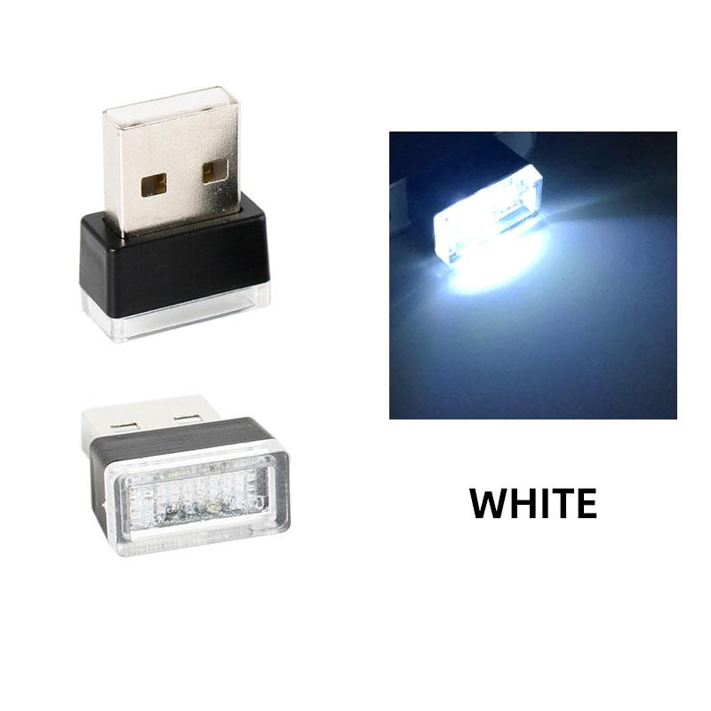 RXZ 1PC car mini usb led Atmosphere Light For Party Ambient Automotive Portable Plug and Play  Car Decorative Interior Lamp 12V