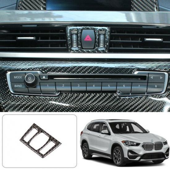 Для BMW X1 2016- F48 вентиляционное отверстие real carbon fiber (настоящее углеродное волокно) накладка на аварийный сигнал