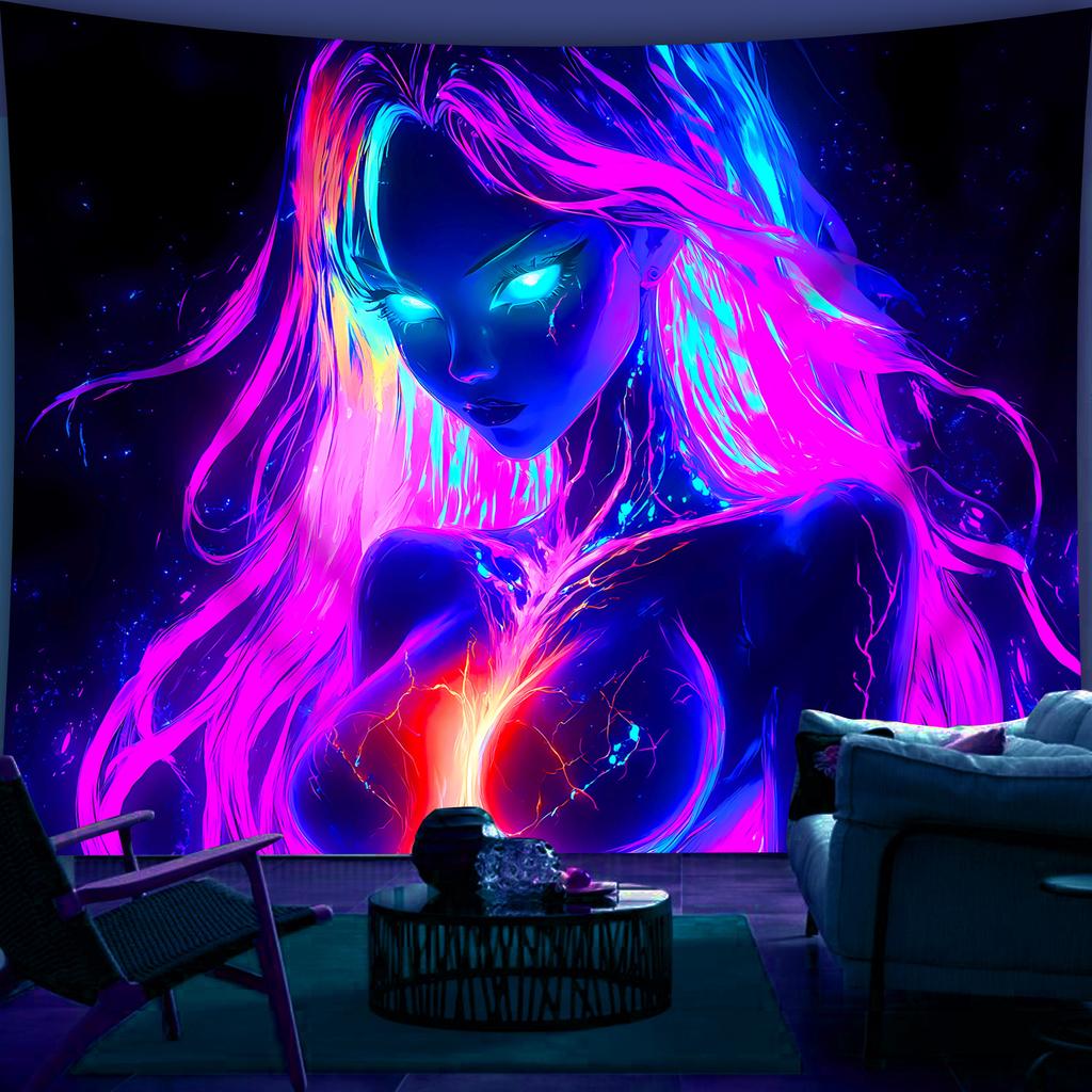 VIKAMA Anime Graffiti Art Tapestry Wall Decoration Bedroom Party Soft Texture Easy To Hang Dormitory Tapestry Home Decoration
