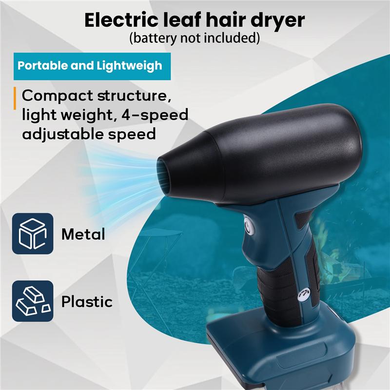 AD23-Cordless Leaf Blower Electric Jobsite Air Blower For 18V Battery Brushless Handheld Portable Violent Turbo Fan