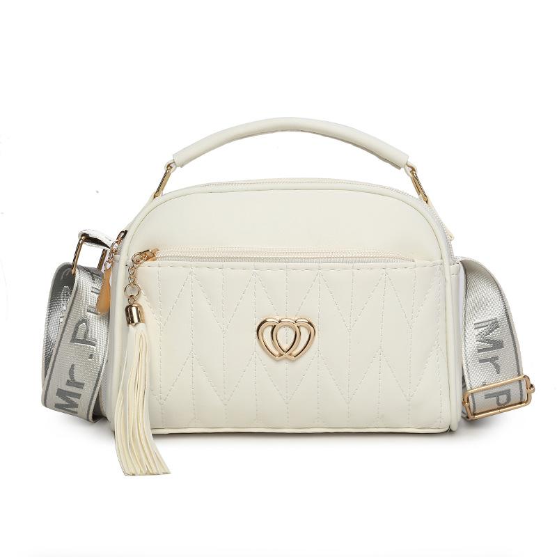 

Autumn and winter new women s bags fashionable multi-layer shoulder bags women s messenger fringed double love versatile commuter handbags