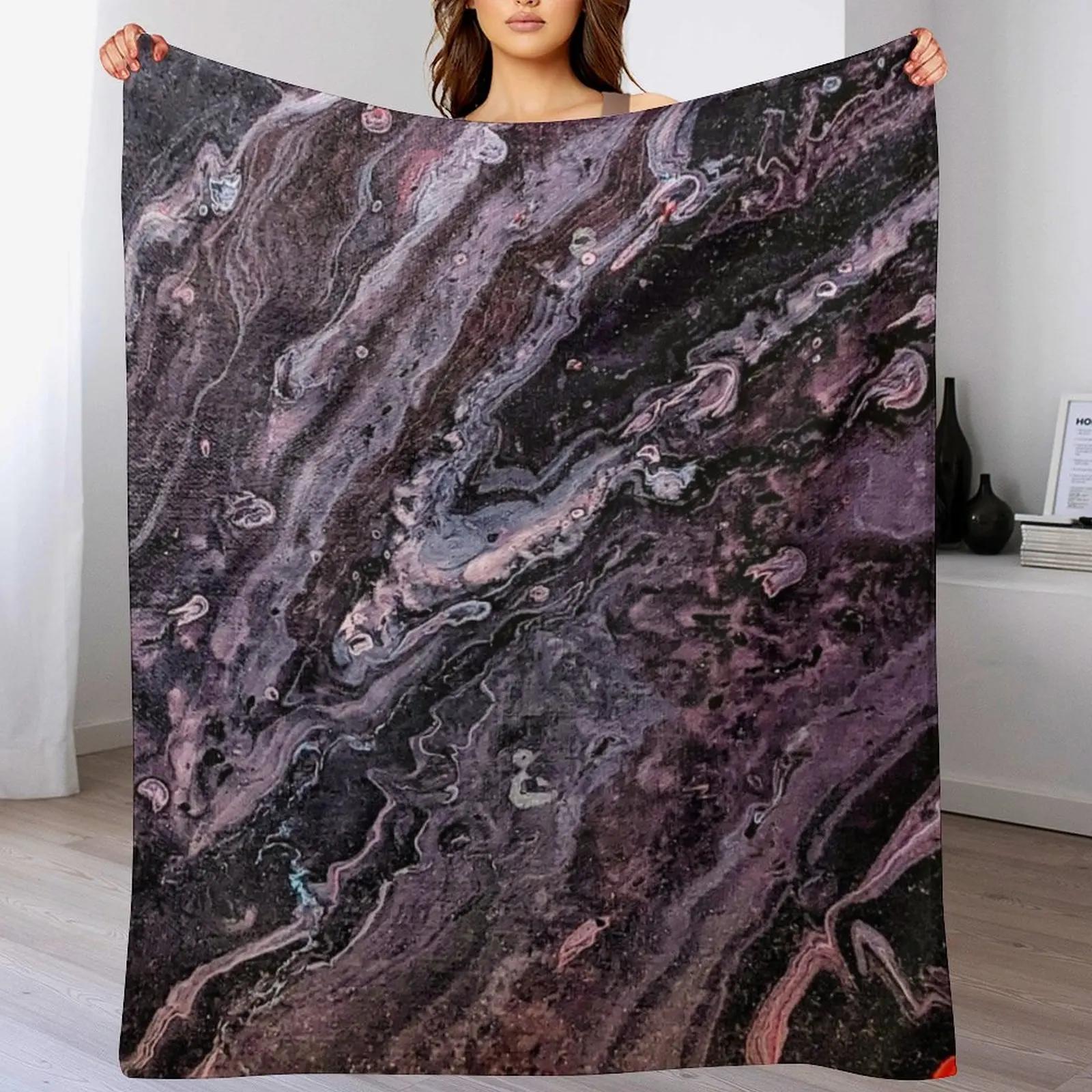 

Acid Wash Galaxy Throw Blanket Travel Size Cozy Blanket for Plane Train 102x76cm(40x30in)