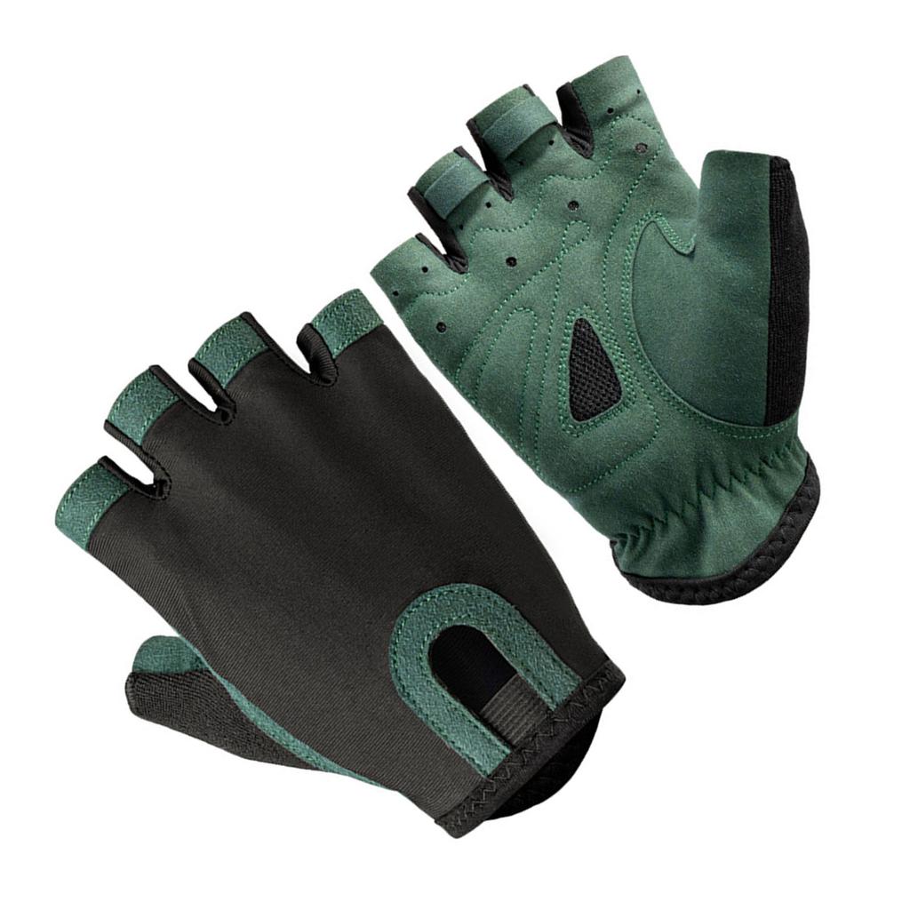 Fingerless Gloves Anti Slip Shock Absorbing Half Finger Gloves for Outdoor Bike Riding Hiking