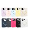 Applicable to iPhone16PROMAX liquid silicone magnetic charging large hole lens Apple 15/14 anti-drop solid color E