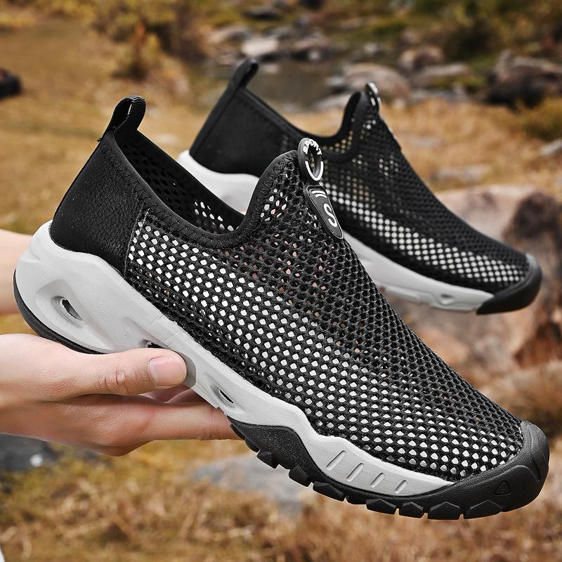 

Унисекс Летняя Дышащая Сетка Мужская Обувь Легкие Мужские Мокасины Модная Повседневная Мужская Обувь Дешевая Женская Обувь 38 чёрный