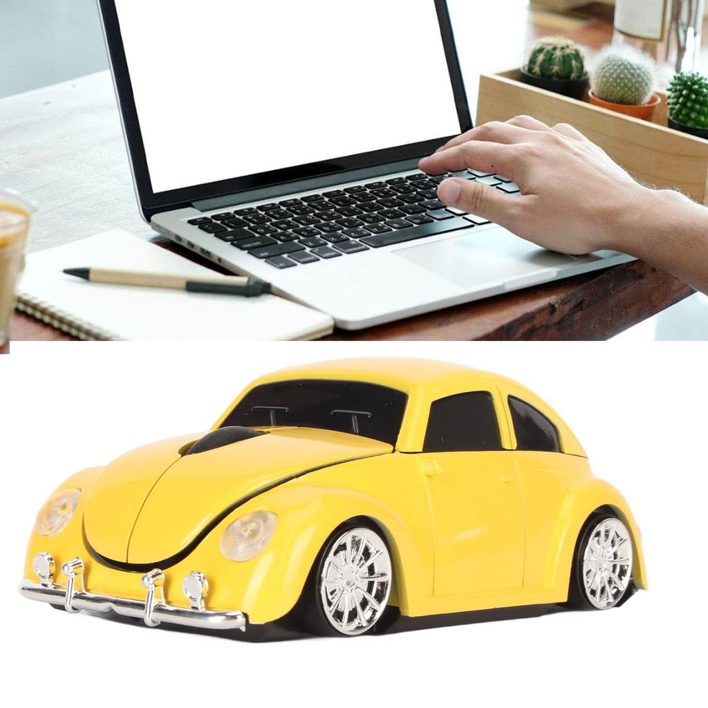 Car 1600DPI Wireless Gaming Sports Car Style Mouse with USB Auto Sleep LED Cordless Computer Mouse for Laptops and Desktops Mouse, 2.4GHz Mouse,
