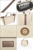 Chloe Tote Bag CHC25SS910 O65 Vegetal Beige CARRY Stripe Cotton Canvas Jacquard Tote for Women [Brand Name] [Used]