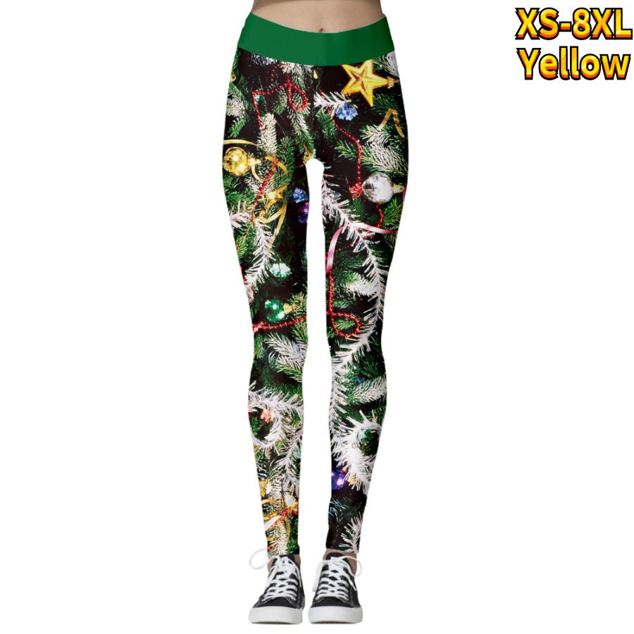 

Жіночі легінси для йоги з принтом червоного плавного піску. Стрейч. Штани для фітнесу, бігу, тренажерного залу 8XL жовтий