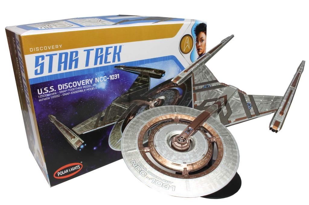 Platts Polar Lights Star Discovery Discovery Scale Plastic Model POL961 Trek NCC-1031 U.S.S. 1/2500 (Spaceship)