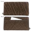 Bercute Brown Elephant Leather Long Wallet for Genuine Elephant Hide Round Large Popular Wallet for Financial and Feng Elephant Slim Men, Leather,