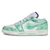 Air Jordan 1 Moon Express, Amber Banxia Cushioning Low Top Vintage Basketball Shoes Unisex Green White FQ8041-300(TeamK-)
