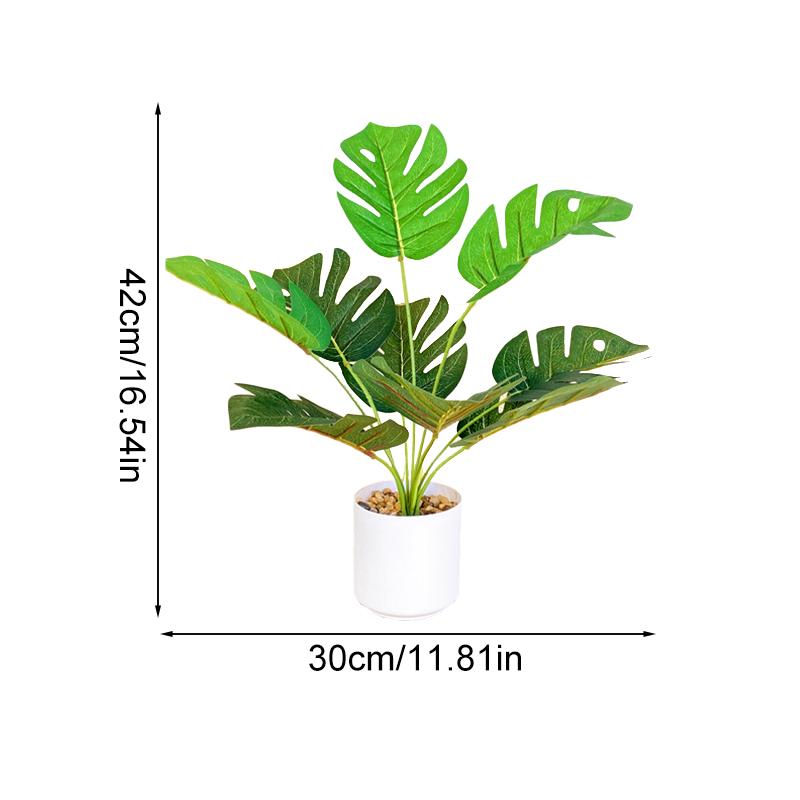 

1 шт. тропическое практичное украшение для гостиной, украшение для фермерского дома, бонсай, имитирующее зеленые растения, украшение для сада