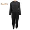 2 Teile/satz Frauen Top Hosen Anzug Strass Dekor O Hals Langen Ärmeln Patchwork Sport Sweatshirt Elastische Taille Hose Fitness Outfit Herbst frühling