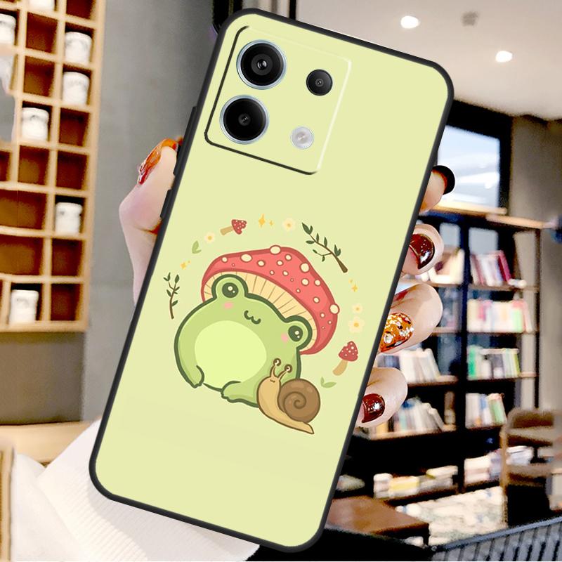 Cute Kawaii Frog For Xiaomi Redmi Note 14 Pro 12 11 9 10 13 15 Pro Plus Case For Redmi 15 10C 12C 13C 14C 15C