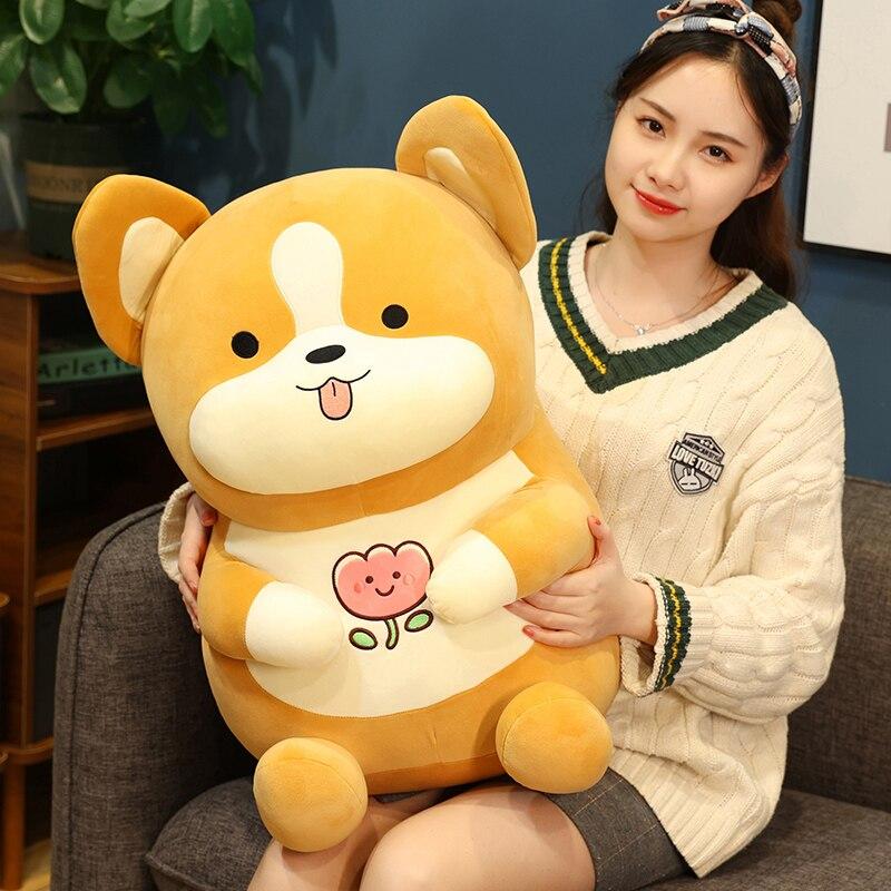 Big Sizeplush Shiba Inu Dolls Lovely Cartoon Dog Toys Stuffed Soft Animal Pillow For Baby Kids Birthday Gifts