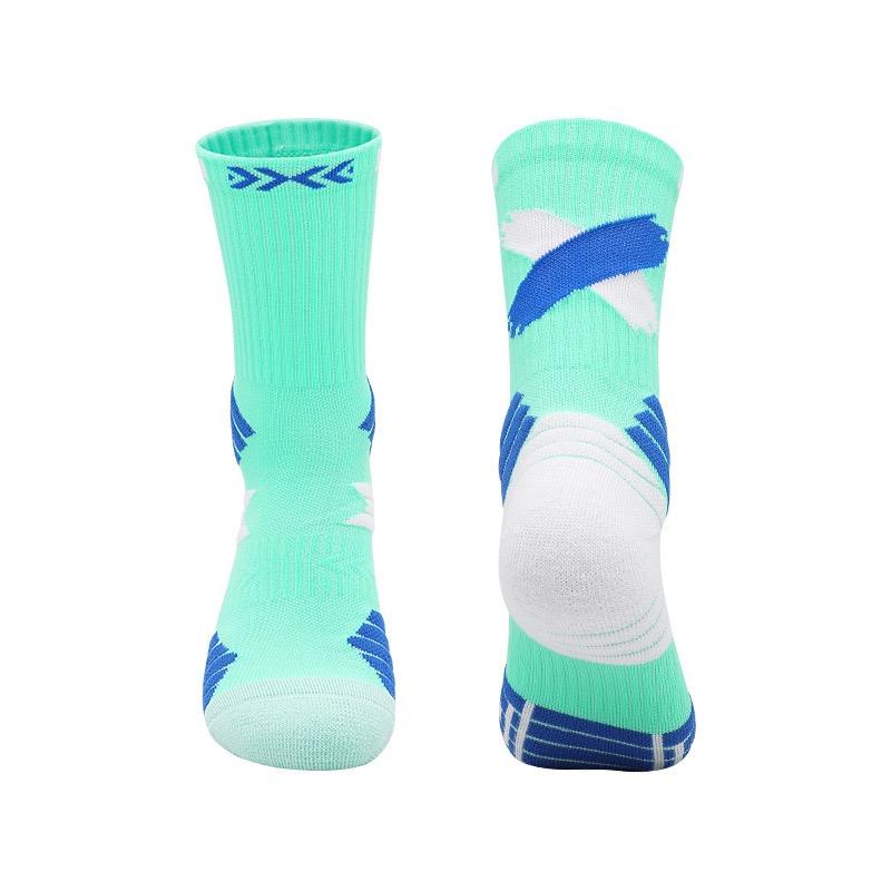 Practical Basketball Socks for Man Kids Thickened Towel Bottom Professional Medium Tube Sports for Elite Running Cycling
