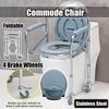 Height Adjustable Commode Chair Toilet Medica Adult Removable Bathtub Chair Foldable Maternity Toilet Chair