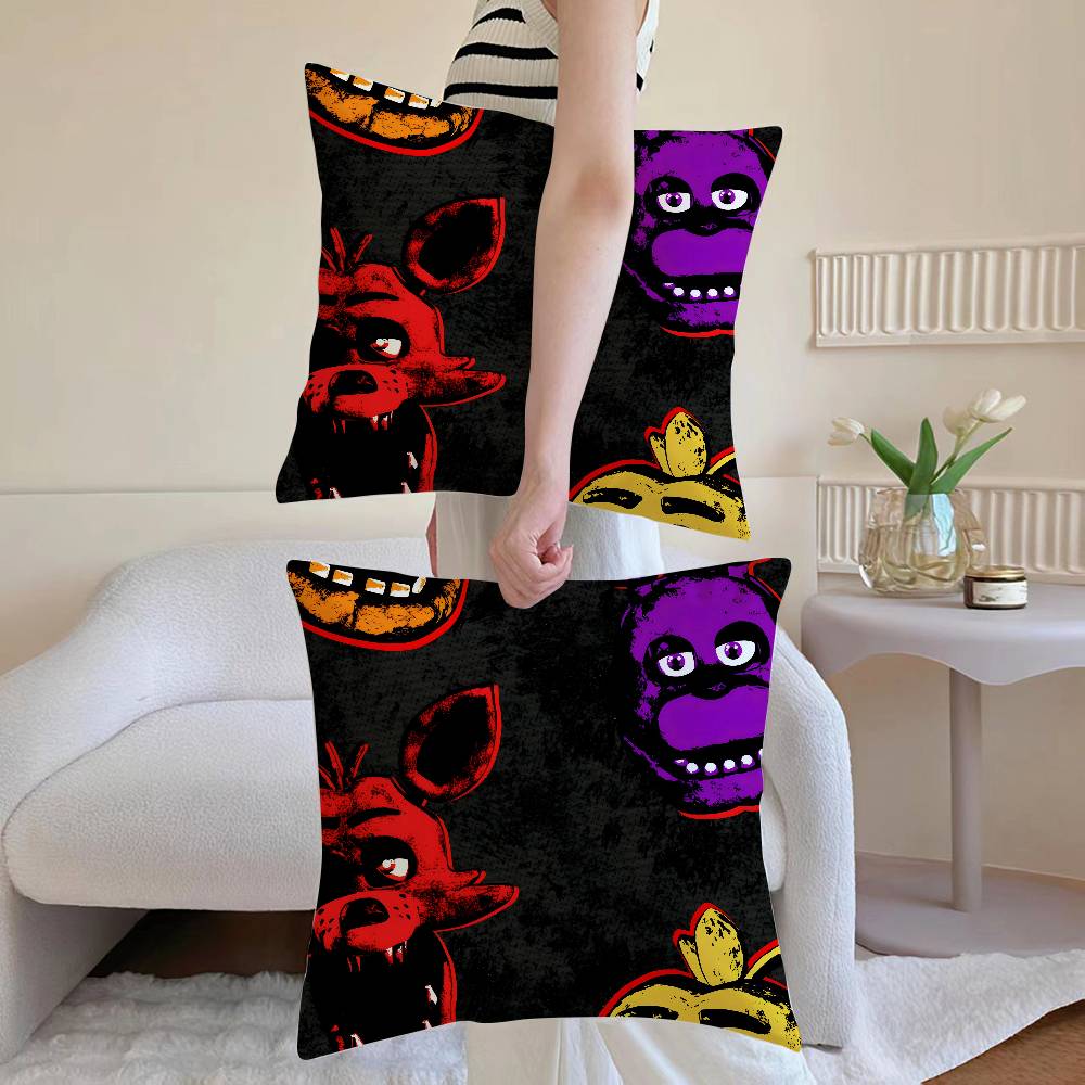 Movie Five N-Nights At F-Freddys Pillow Case Anti-dustmite Invisible Zipper Sofa Bed