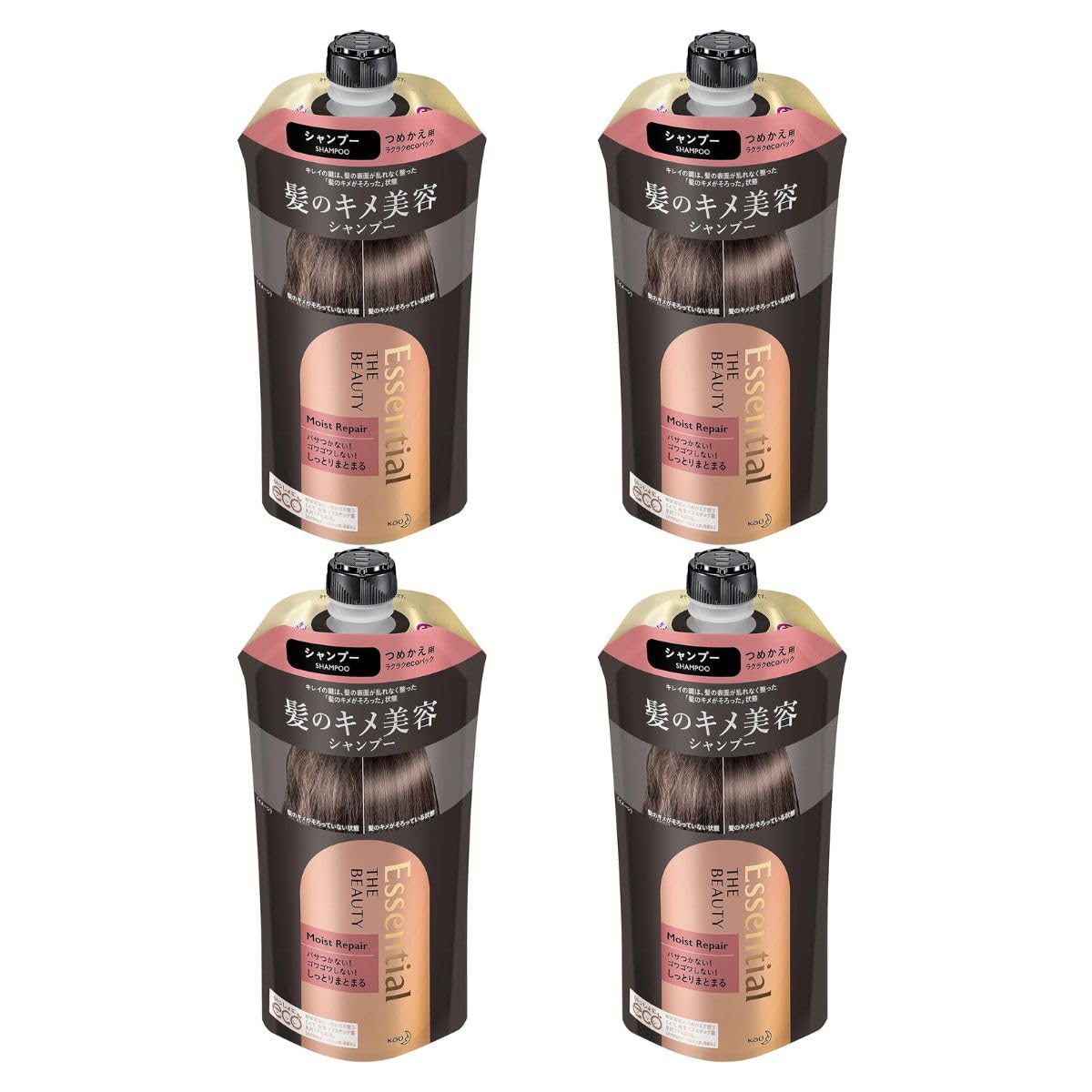 

Essential The Beauty Hair Texture Beauty Shampoo Moisture Repair Refill 340ml x 4 pack