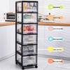 JEKO&JEKO 6-Tier Rolling Kitchen Storage Cart