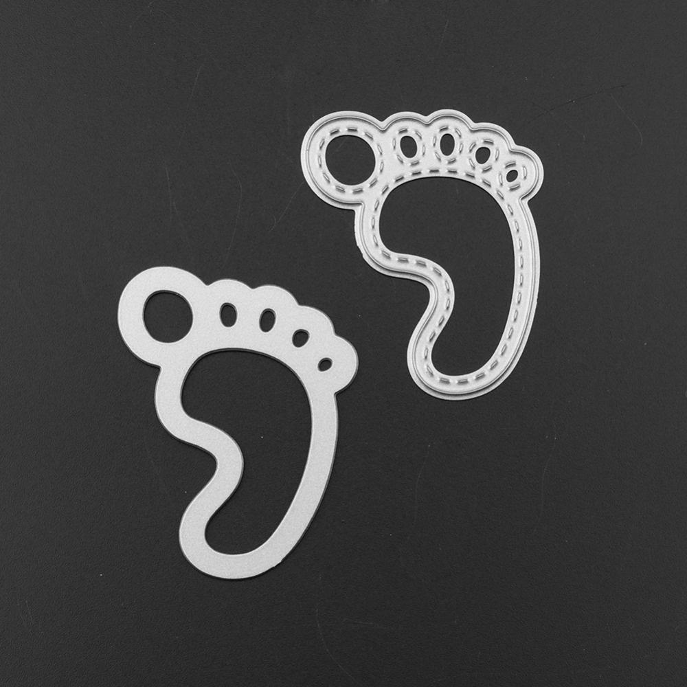 Cute Feet Metal Embossing Cutting Dies Stencils Scrapbooking Photo Album DIY Decorative Craft Die Cutting