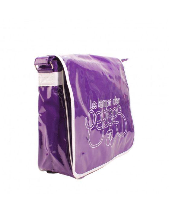 Le Temps des Cerises Sac Bandoulière RUMBA 8 Violet/Blanc