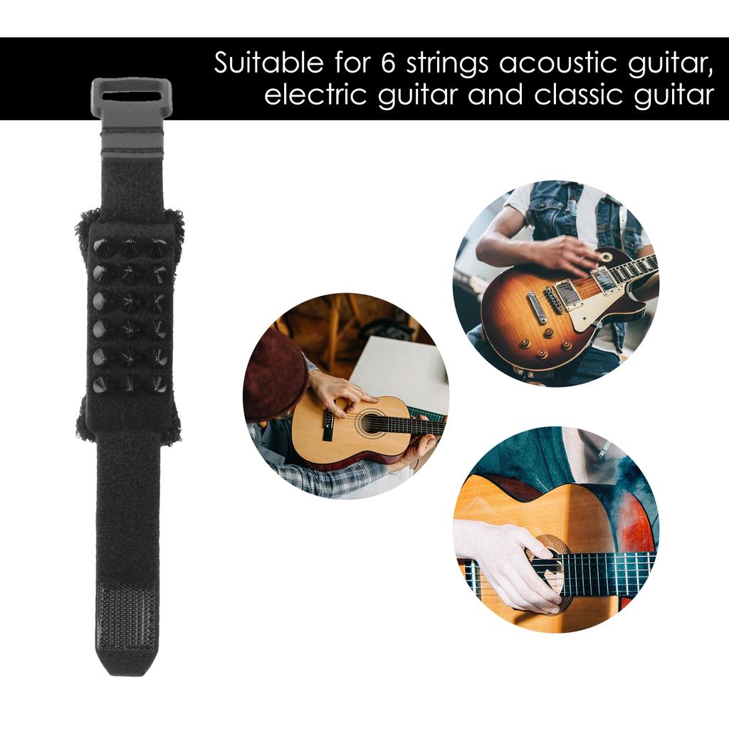 18cm Guitar String Mute Guitar Gear Fretboard Muting Wrap Punk Style String Dampener String Muter for 6 String Guitar