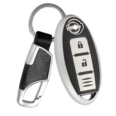 [FRACTAL CREATION] Nissan Exclusive Leather Key Cover Infinity Smart Key Case Key Holder Compatible