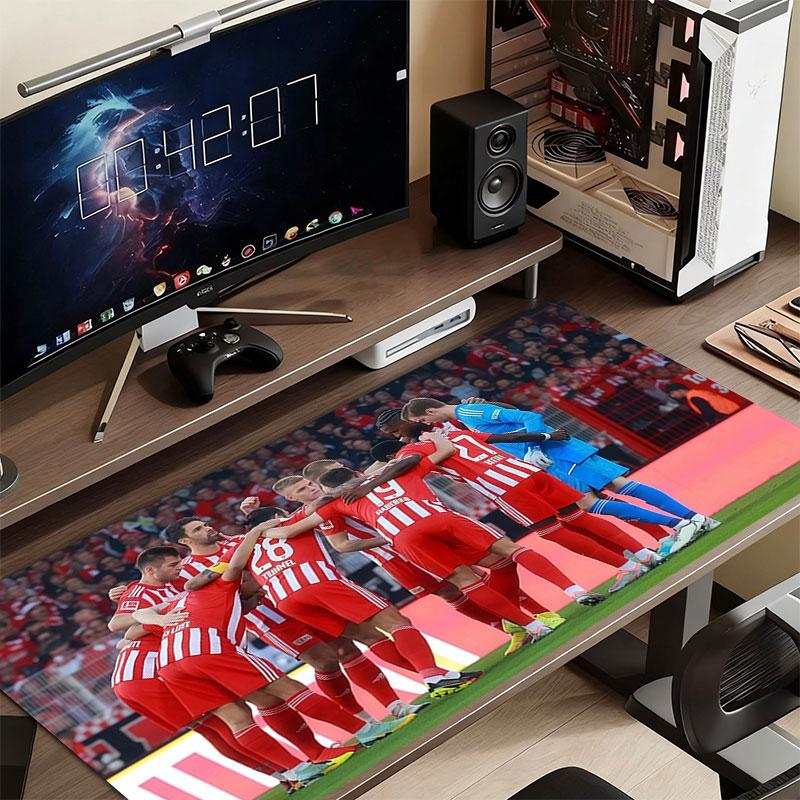 Union Berlin Players Mouse Pad, Large Gaming Desk Mat, Non-slip XXL Mousepad for Laptop & Tablet, Mini PC Playmat with Stitched Edges