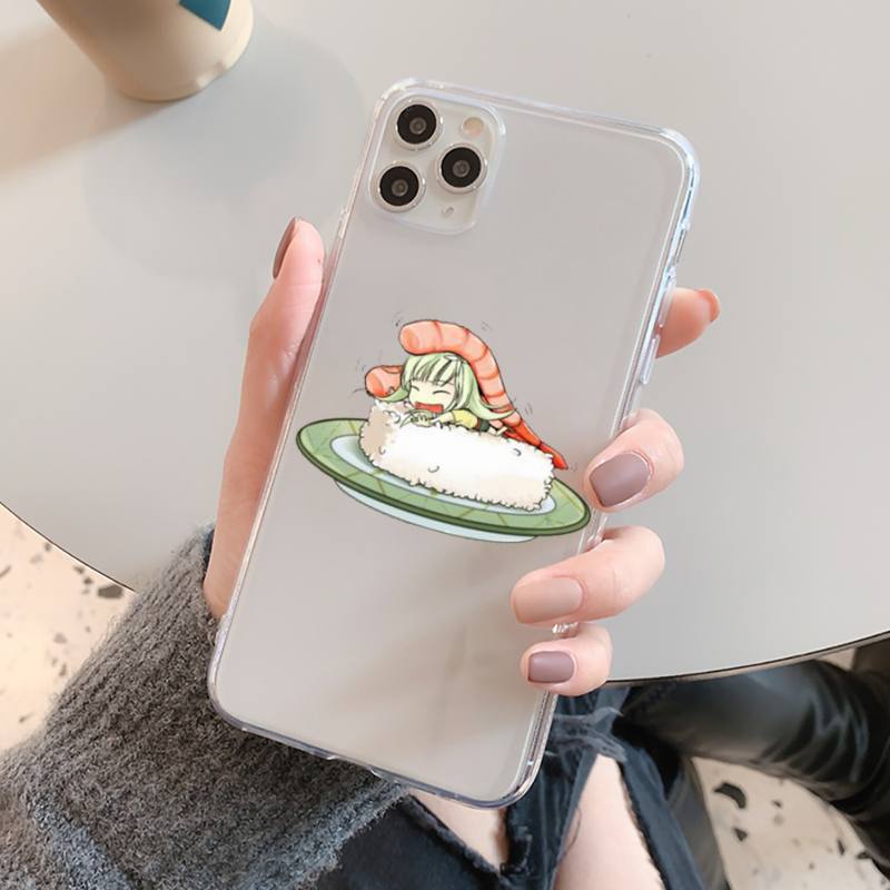 YNDFCNB Japanese Shiba Inu Sushi Phone Case for Iphone 13 11 12 Pro XS MAX 8 7 6 6S Plus X 5S SE 2020 XR Fundas