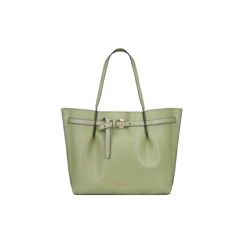 MICHAEL KORS shoulder bag Emilia Solid Color Commuting Dating Simple Versatile Large Capacity Cow Leather Tote Tote Shopping Handbag Women s Green зелёный