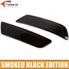 2X Rear Fog Light Lamp Cover Trim For Jeep Cherokee + Smoked Black Exterior