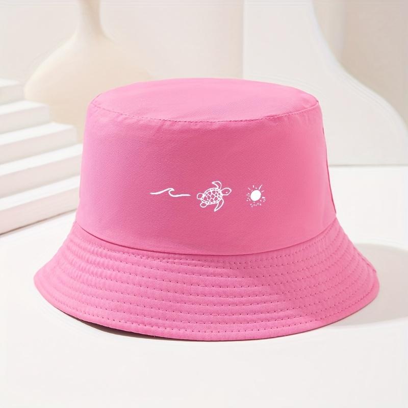 Men and women, sea turtles, sun printed fisherman hats, spring and summer, casual and fashionable fishing hats, outdoor