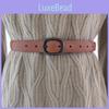 Solid Genuine Color Leather Belt Women Alloy Closure Fashion Summer Wardrobe